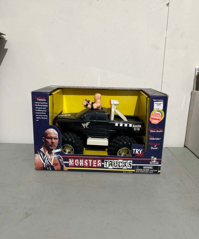 Vintage WWF Attitude Era Stone‎ Cold Steve Austin Monster Truck (1998)